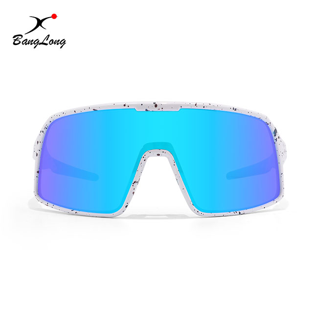 Gafas de sol deportivas de ciclismo con montura completa y lentes con revestimiento espejado