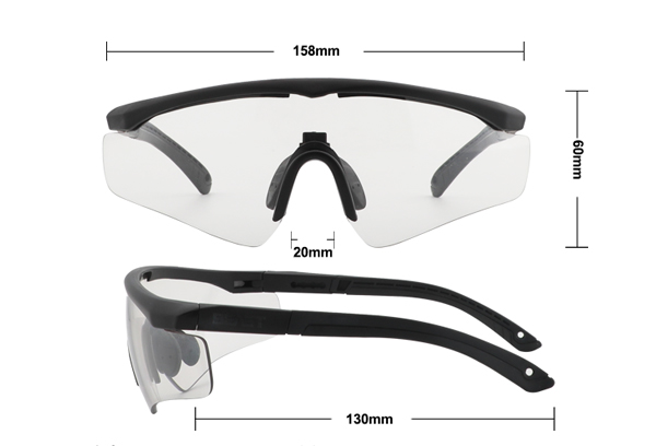 Gafas de seguridad para tiro táctico Airsoft antiniebla - Bang Long