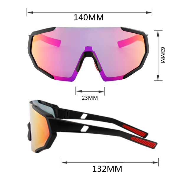 Gafas de sol deportivas para ciclismo Revo a prueba de viento de gran tamaño - Bang Long