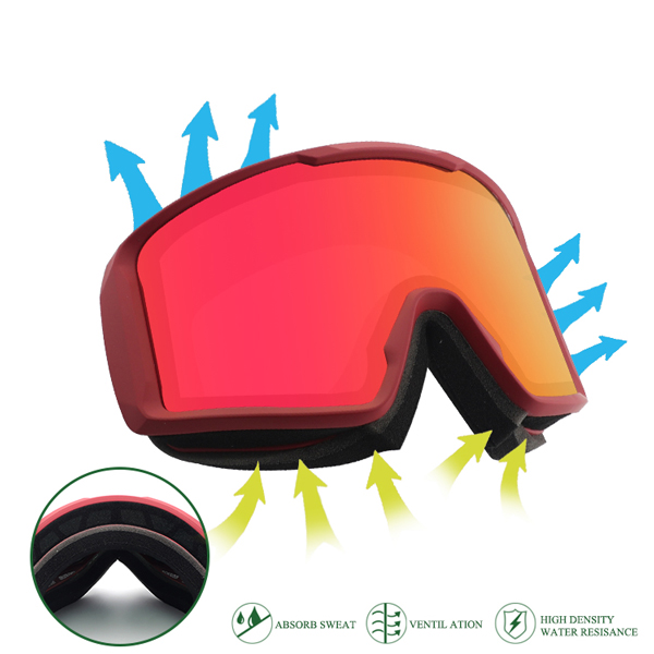 Gafas de esquí de personalización mejor valoradas y coloridas para snowboard - Bang Long