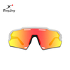 Gafas de sol deportivas unisex antiniebla antiniebla OEM con lente de espejo para ciclismo