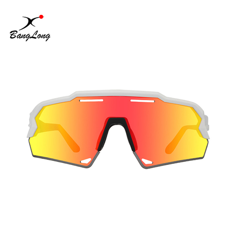 Gafas de sol deportivas unisex antiniebla antiniebla OEM con lente de espejo para ciclismo