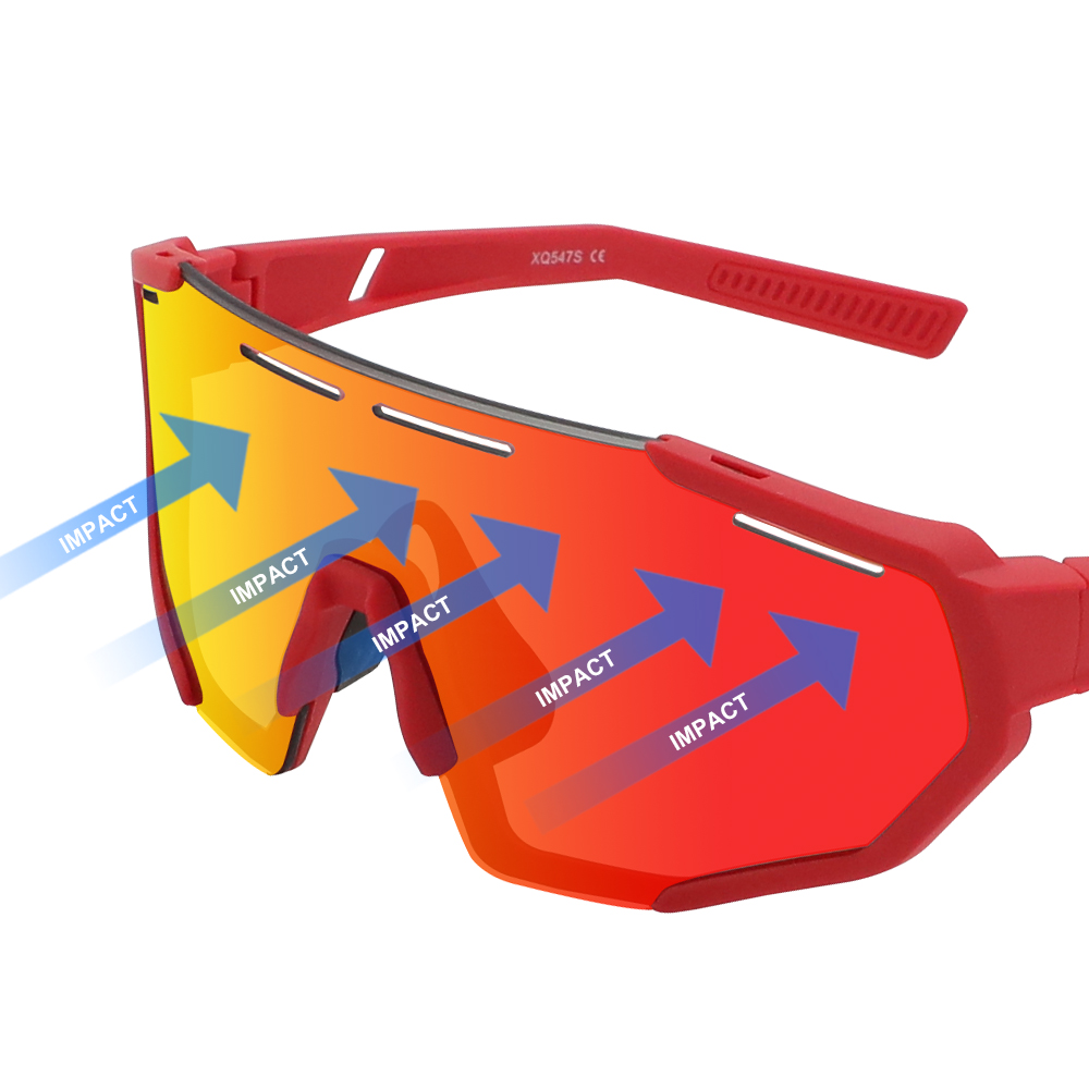 Gafas de sol deportivas polarizadas Revo para niños con 3 lentes intercambiables para correr en bicicleta