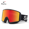 Gafas de esquí de personalización mejor valoradas y coloridas para snowboard