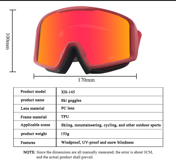 Gafas de esquí de personalización mejor valoradas y coloridas para snowboard - Bang Long