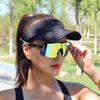 Gafas de sol deportivas de moda de béisbol con lentes intercambiables de gran tamaño