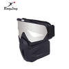 Máscara de paintball de cara completa desmontable para gafas de motocross