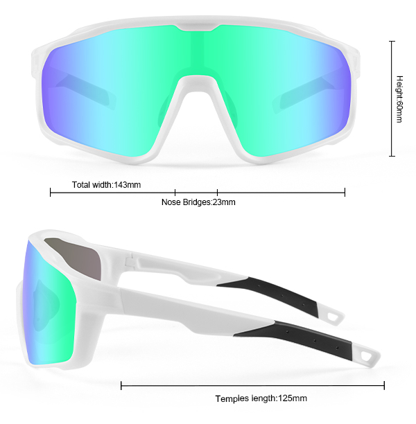 Gafas de sol deportivas personalizadas polarizadas con espejo MTB de montura completa - Bang Long