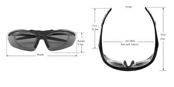 Gafas de sol deportivas con lentes intercambiables múltiples para ciclismo - Bang Long