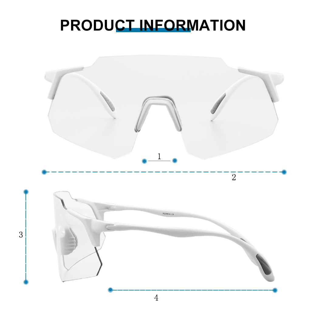 Lente gris fotocromática UV400 para ciclismo, correr, gafas de sol deportivas