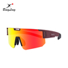 Gafas de sol MTB con revestimiento de espejo para protección contra el viento